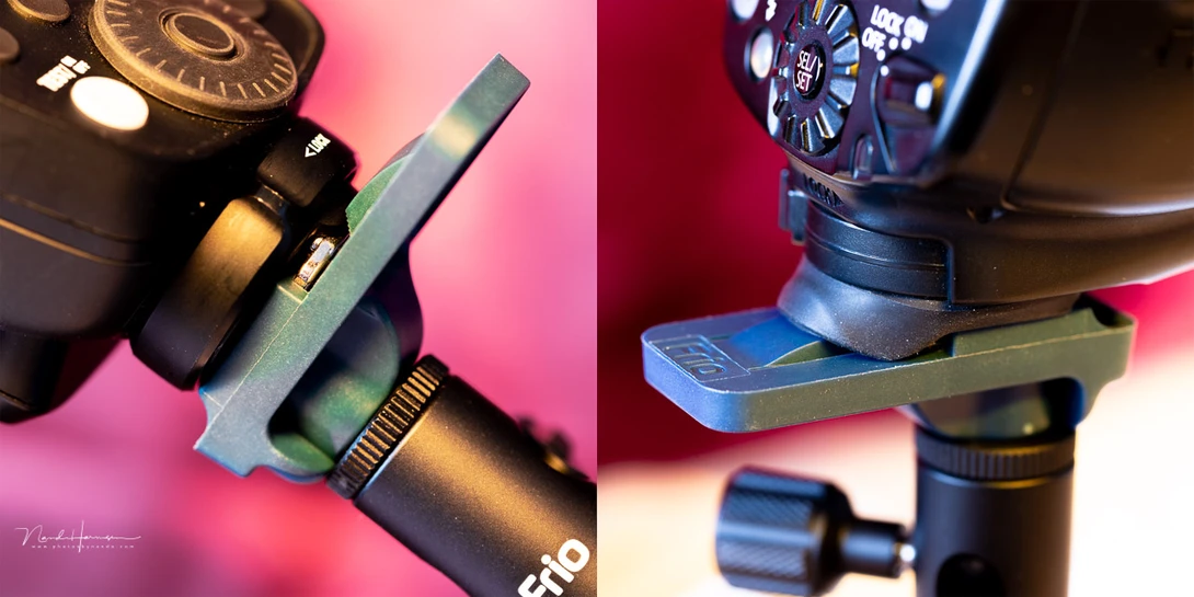 It's easy to attach a device. You have to push the protrusion to slide it off again.
