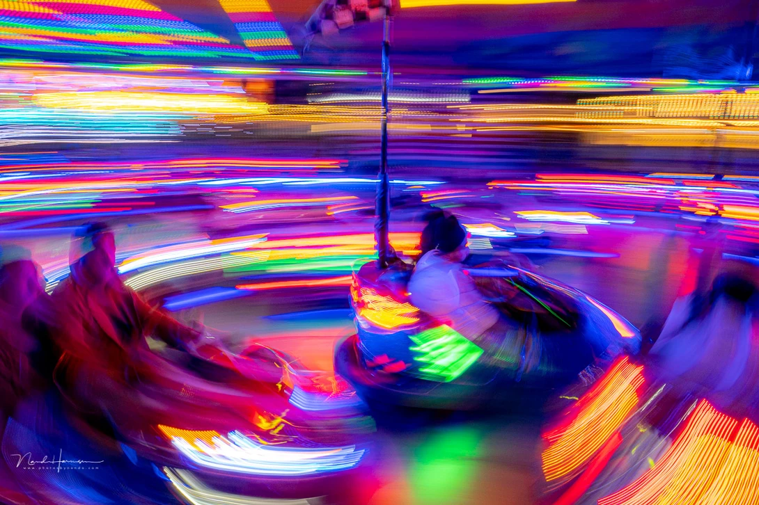 ICM techniques combined with panning. Experiment with your shutterspeed untill you get the result you like