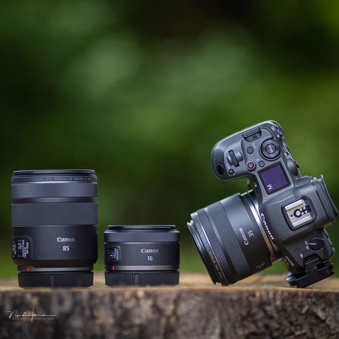The cheap RF lenses that I took with me on my trip to the South of France