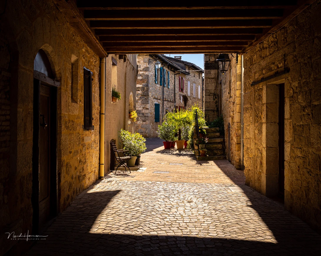 Castelnou de Montrimal, a typical Bastide village. Shot with the RF 35mm lens.