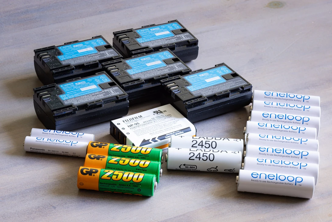 Spare batteries. But how many, and are all these types necessary?