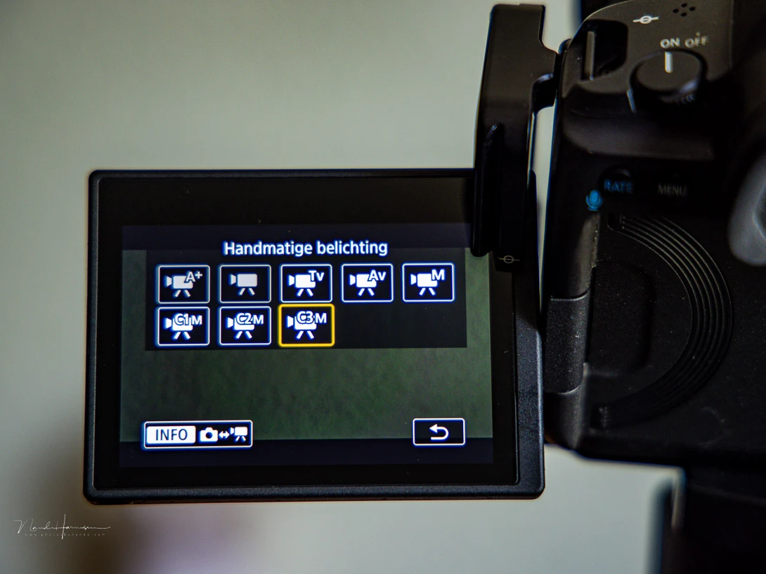 I use the three custom menu's in the film menu. I programmed C1, C2, and C3, two of which are sensitive to overheating.