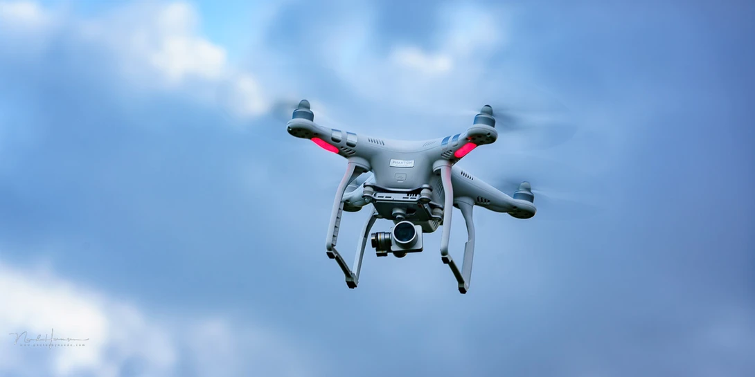 Most drones only offer the possibility to rotate the gimbal downwards.