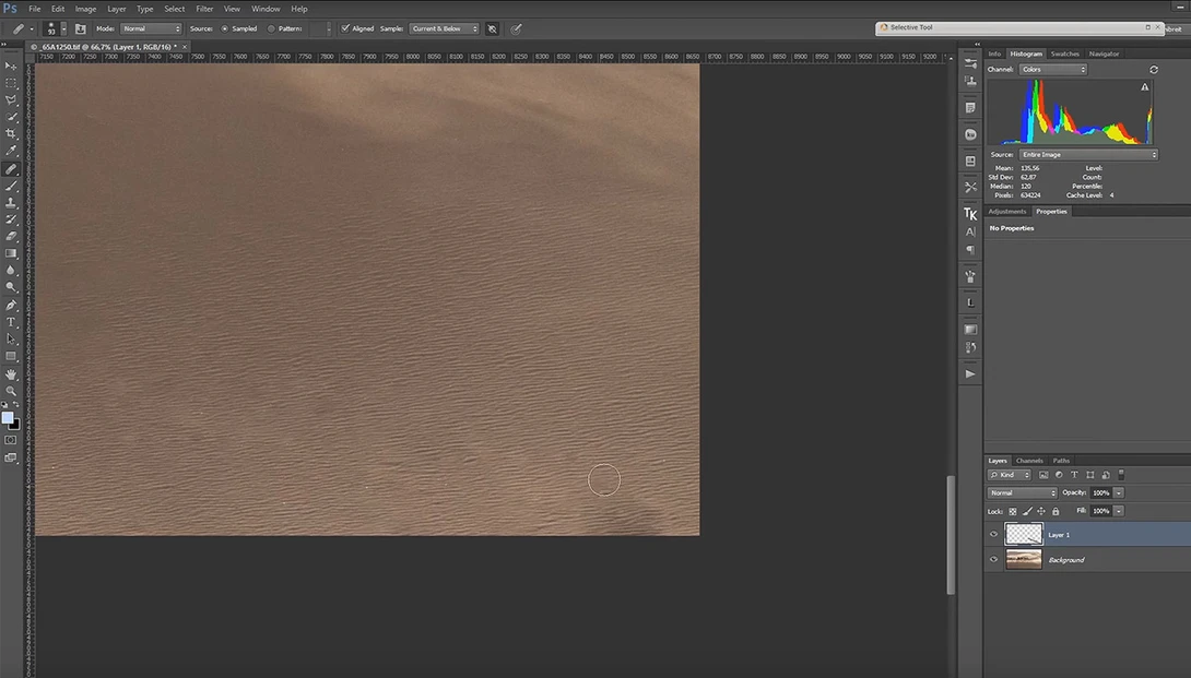 Photoshop Healing Brush Problem