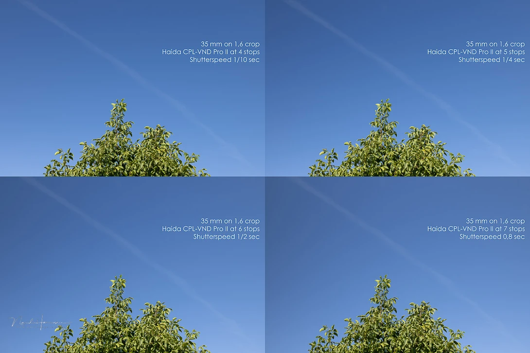 Besides the normal polarization effects, which become more pronounced when using a wider field of view, there is no uneven darkening due to the variable ND.&nbsp;