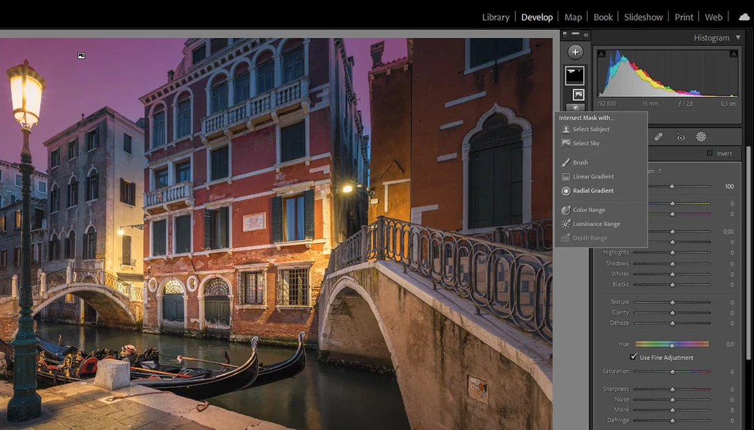 Lightroom Intersect Mask