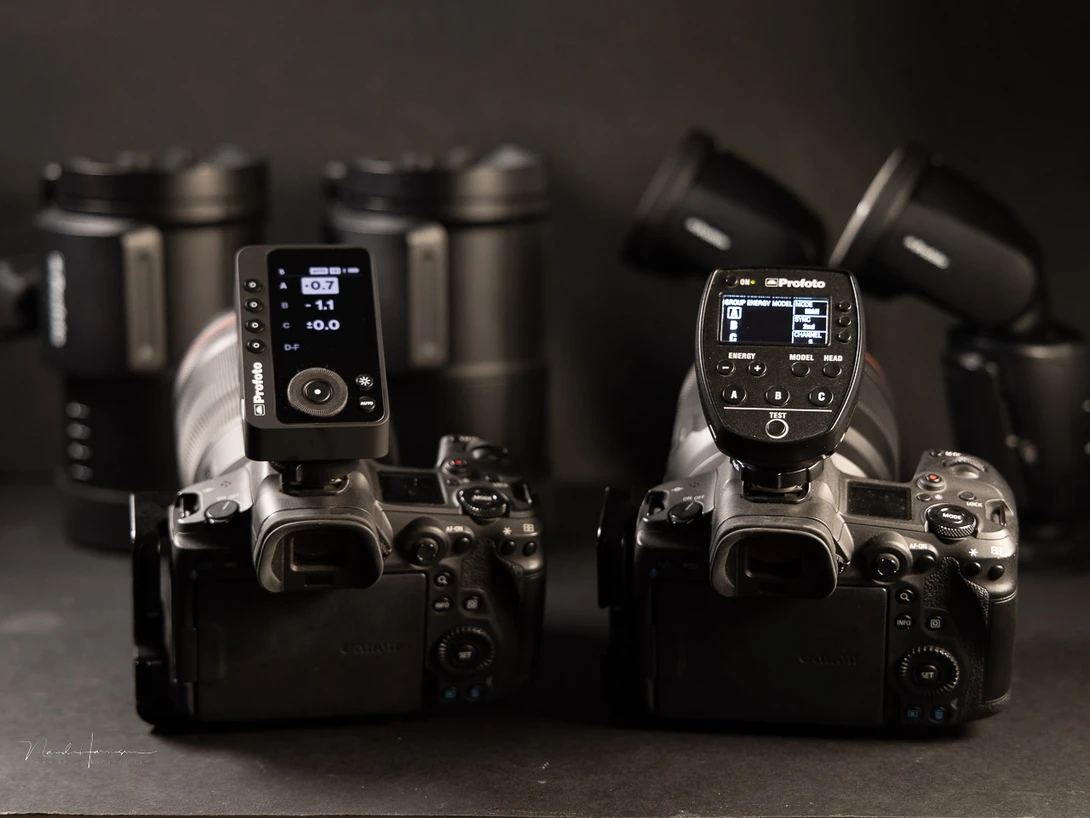 Both the AirTTL and the Connect Pro next to each other. Which would you prefer?