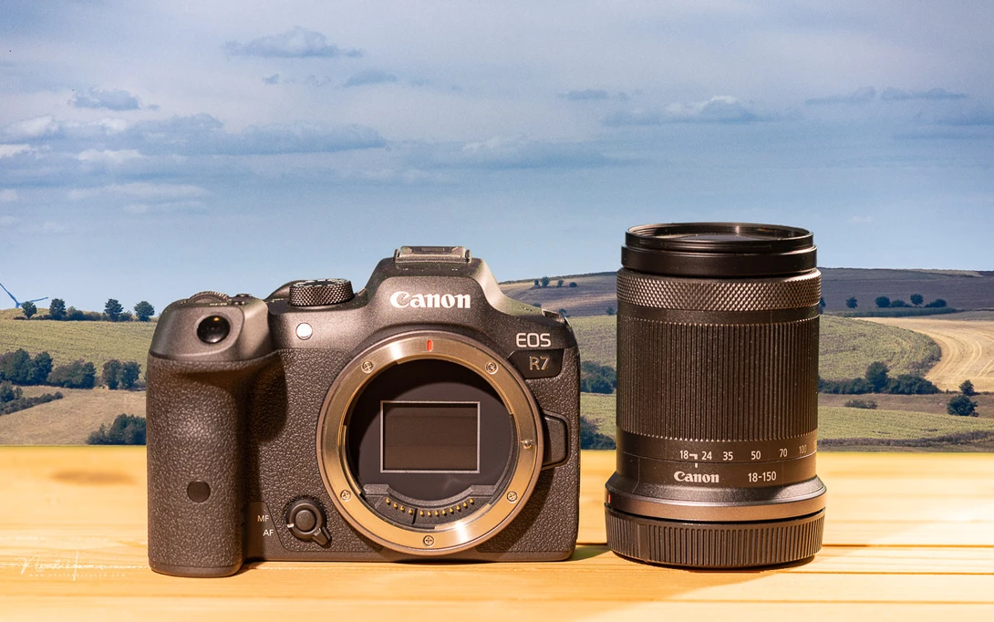 The Canon EOS R7 with EF-S 18-150mm f/3.5-6.3 IS STM