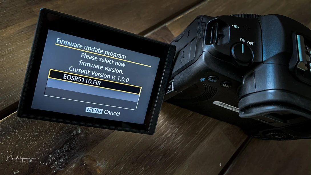 A firmware update for my Canon EOS R5. Probably some minor tweaks and improvements. But it could be so much more.
