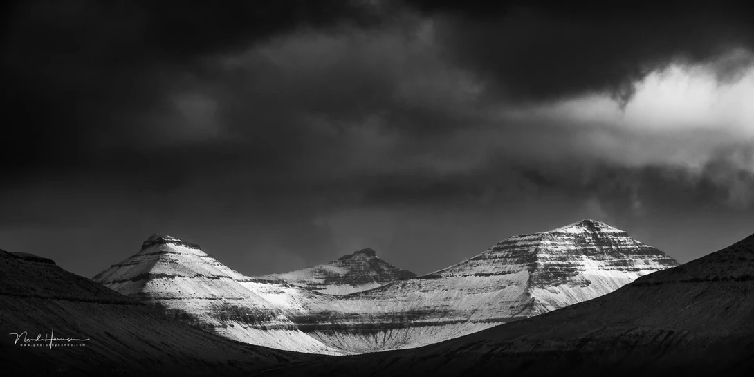 At the end of the day at the Faroe Islands. You can't see how colorful it was. But is that important?
