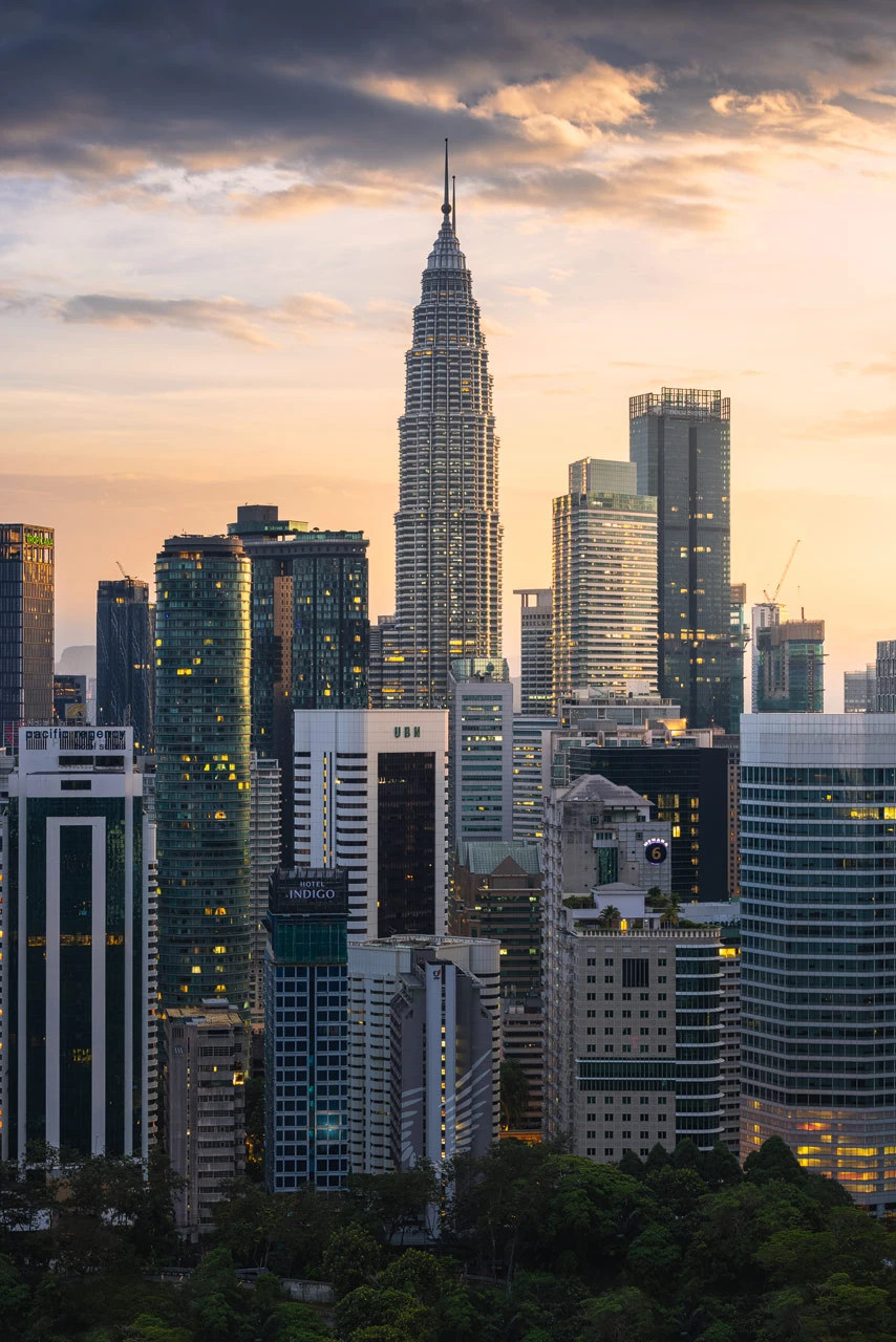 Kuala Lumpur Skyline from Ceylonz Suites