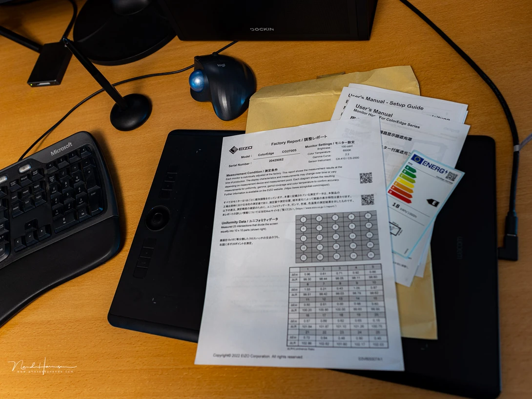 The monitor ships with a Factory Report.