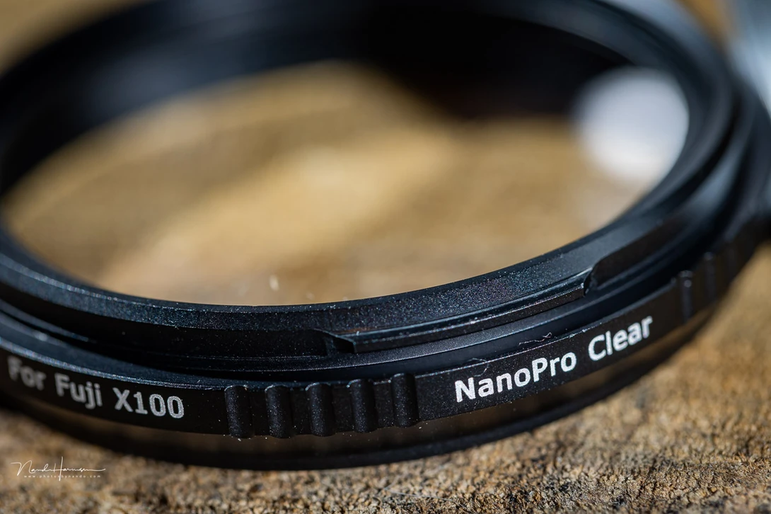 The Haida NanoPro X100 Clear filter might be only interesting for the users of a Fujifilm X100 V model.