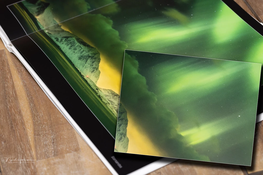 ISO 6,400 was used for this image. Although it's a high quality book, normally used for high end wedding albums, there is no noise visible. The image was shot on a Canon EOS 1Dx.