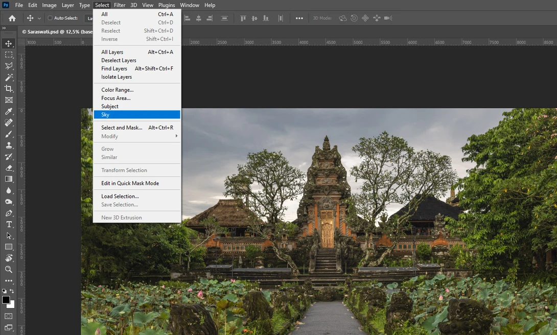 Photoshop Select Sky