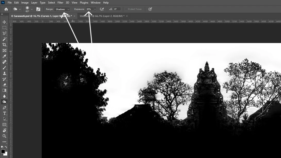 Photoshop Burn Tool
