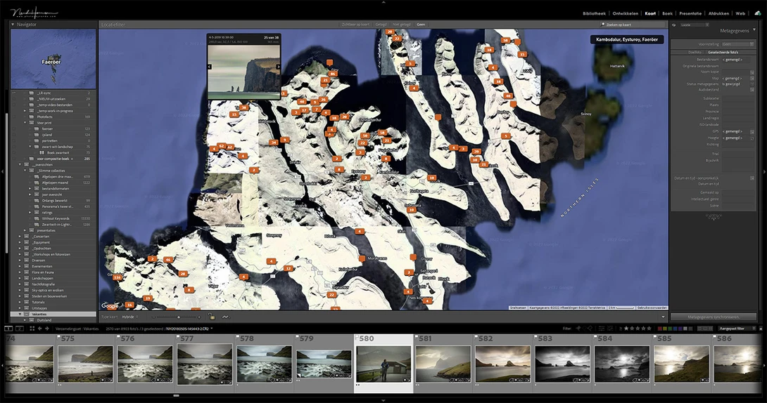These images of the Faroe Islands are taken with the Canon EOS 5D mark IV. I turned on the GPS module and now every image can be traced back.