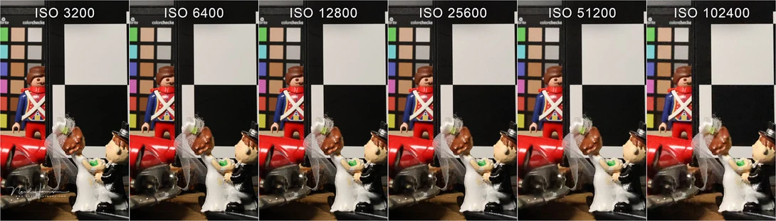 A series of high ISO images (shot in jpeg). These are crops from from the full size image.