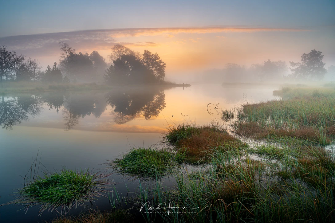 An enjoyable morning twilight. If you're familiar with the location, you know where you need to stand. If it's completely new for you, a bit of luck is involved.