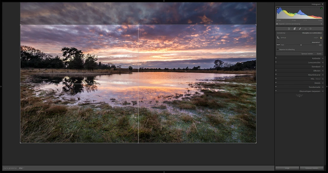 Often I prefer to crop into a panorama. It allows me to remove the parts that don't add anything to the image.