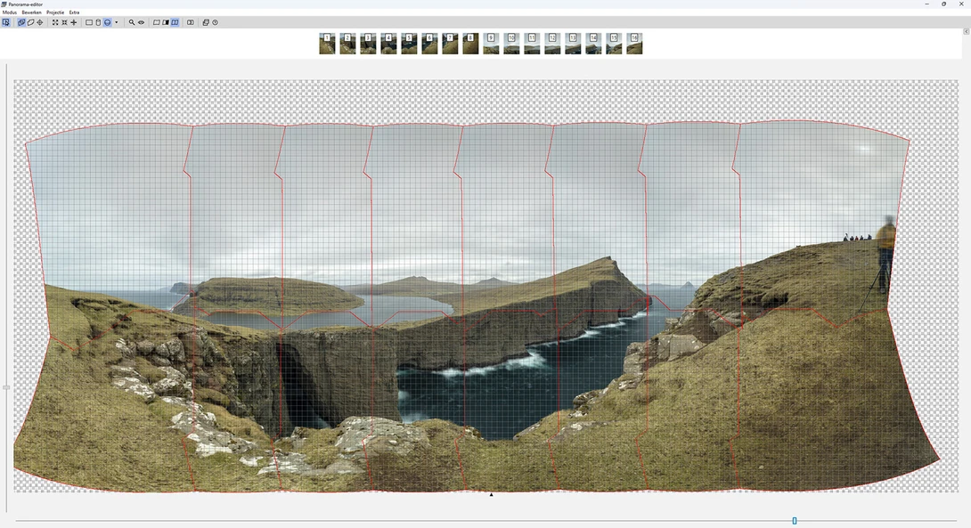 Stitching software like PTgui can combine multi-row panoramas quite easily. This is a two row panorama of the famous lake at the Faroe island