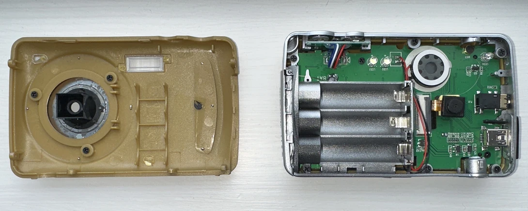 The internals of Camera brand camera. Not much to see here.