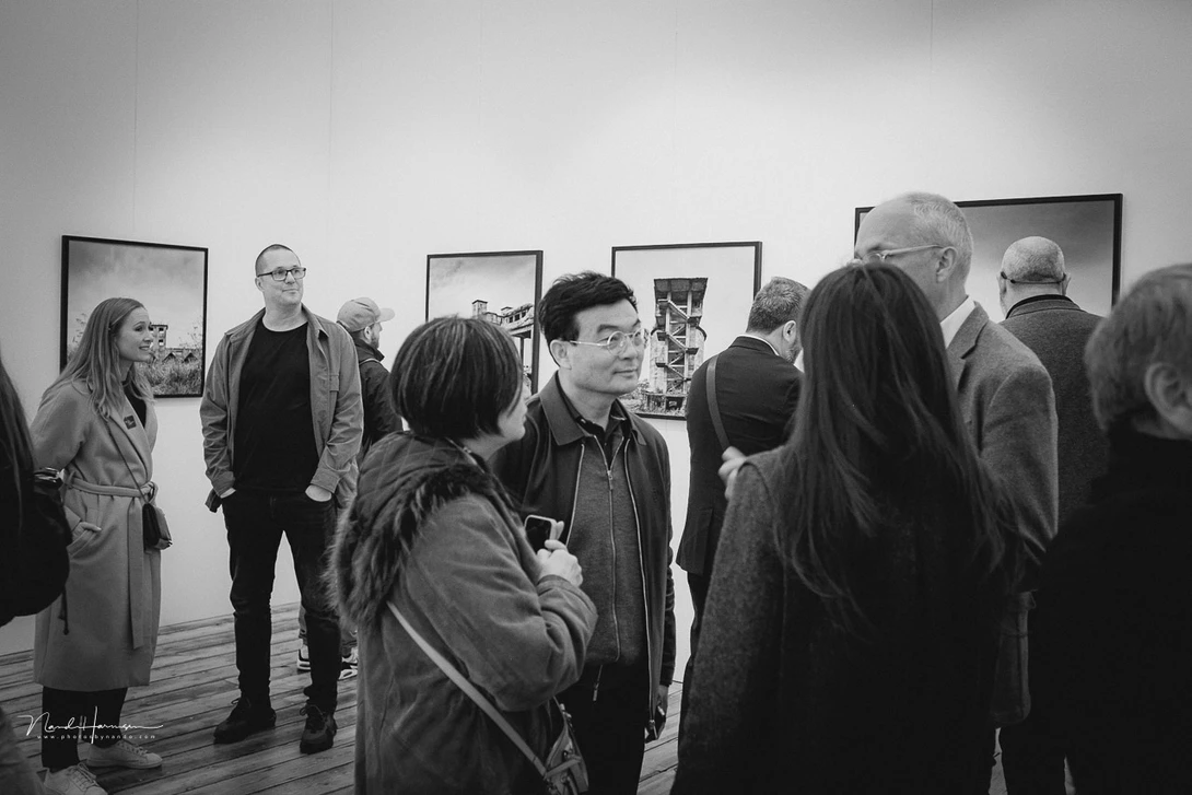 Fan Li from China at the Sony World Photography Award exhibition at Sommerset House in London.