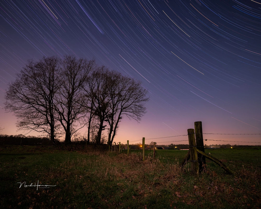 A startrails photo will become more appealing if the colors of the stars become visible. Be careful not to over saturate the trails, though.
