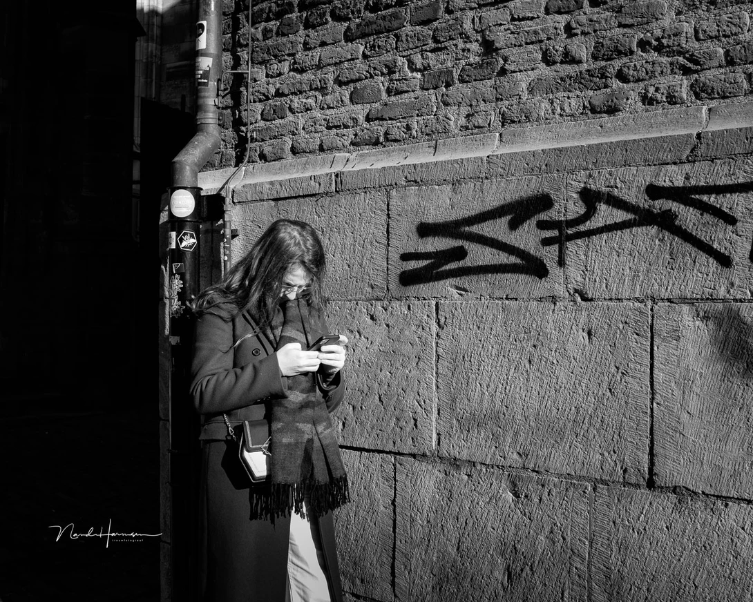 Lost in a smartphone. You can get real close without being noticed.