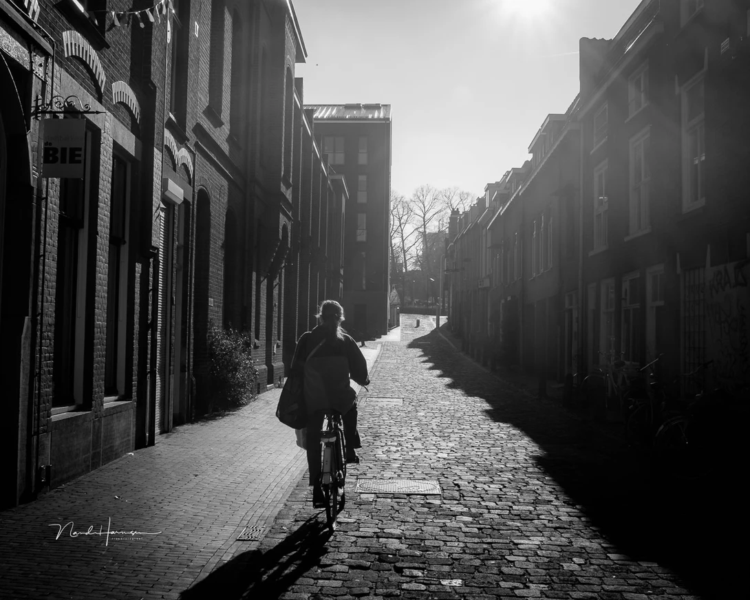 The city center of Nijmegen in the Netherlands. It seems to be an almost empty city
