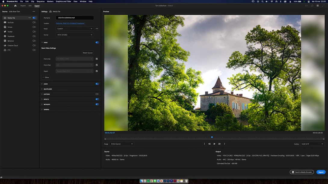 Export the Premiere Pro slide show. Make sure the video quality is good. In that case the photos will look awesome.