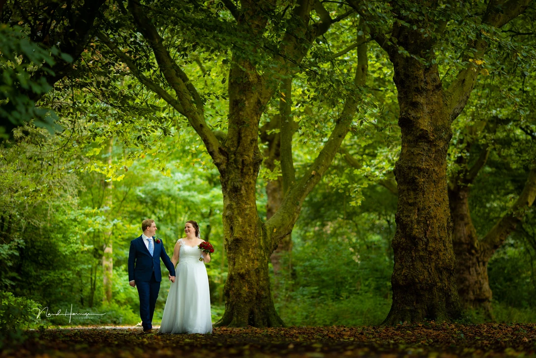 The narrow field of view of a 135mm lens, combined with the f/2 aperture gives an unique appearance. But in order to capture this kind of photos, you can't connect properly with the wedding couple.