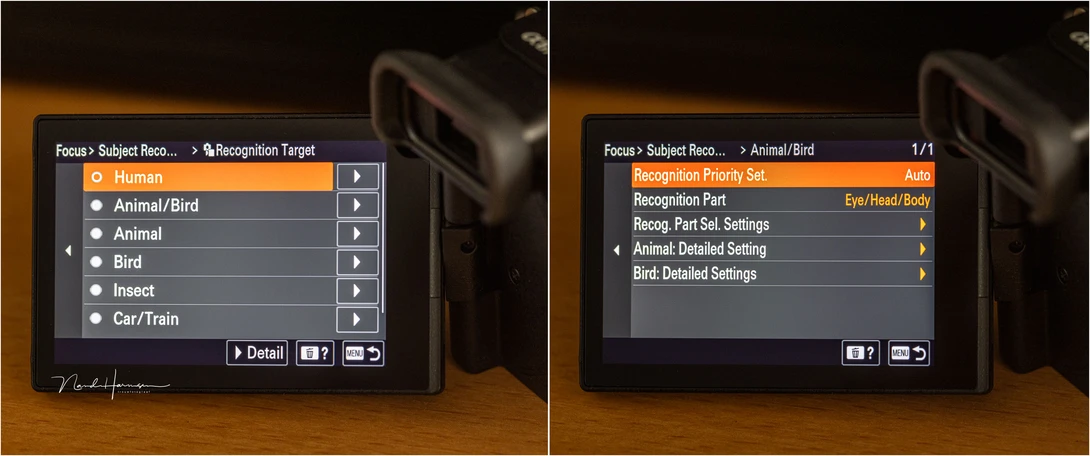 There are many settings available for the autofocus. This is just the tip of the iceberg.