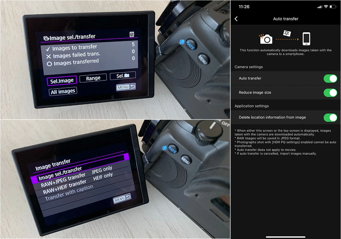 Transferring images from the camera to a smartphone doesn't feel that useful to me. Perhaps there is a good reason to do so, one I don't know about.