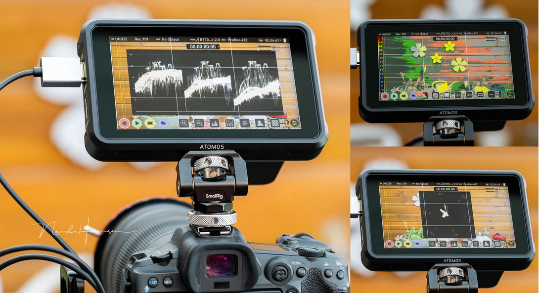 Some of the possibilities that are available on the Ninja V.