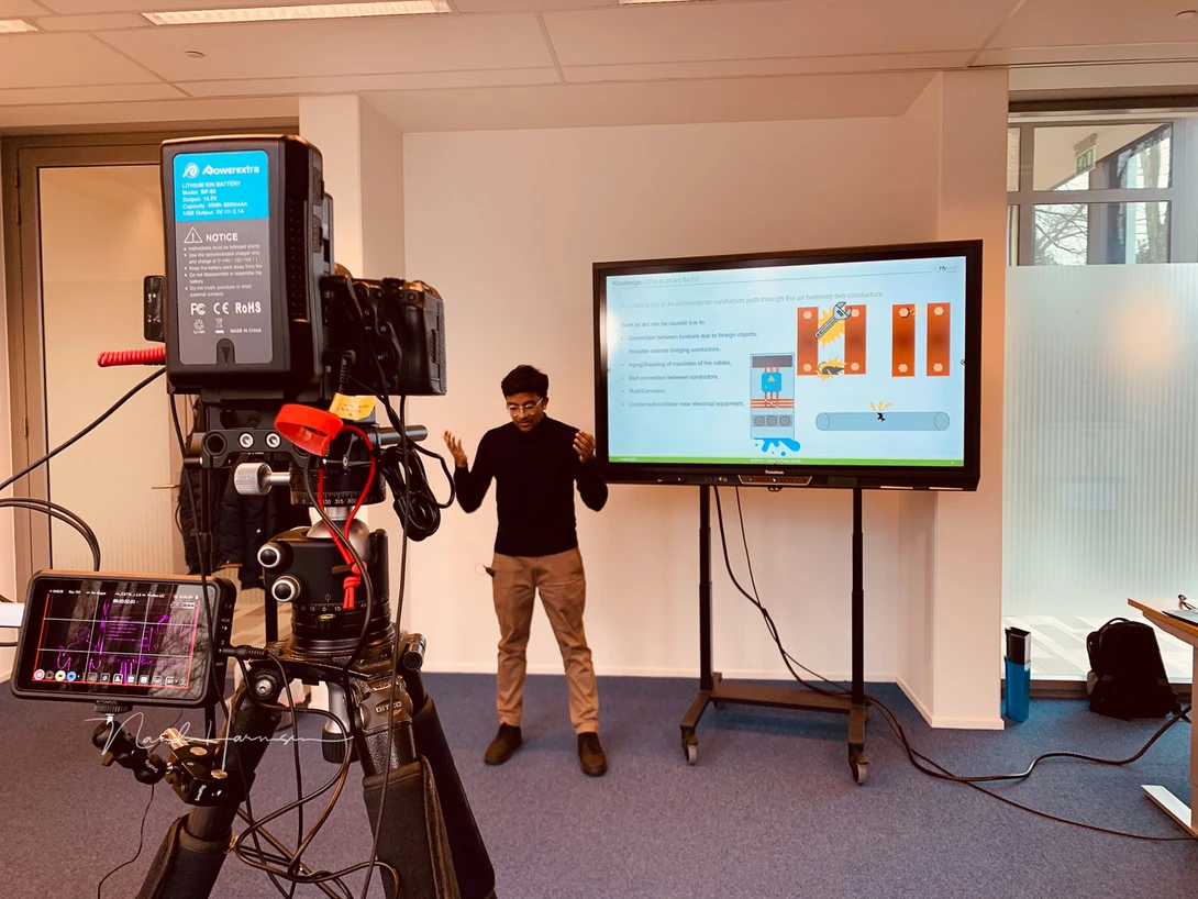 Filming a presentation that lasts for over one hour is no problem.