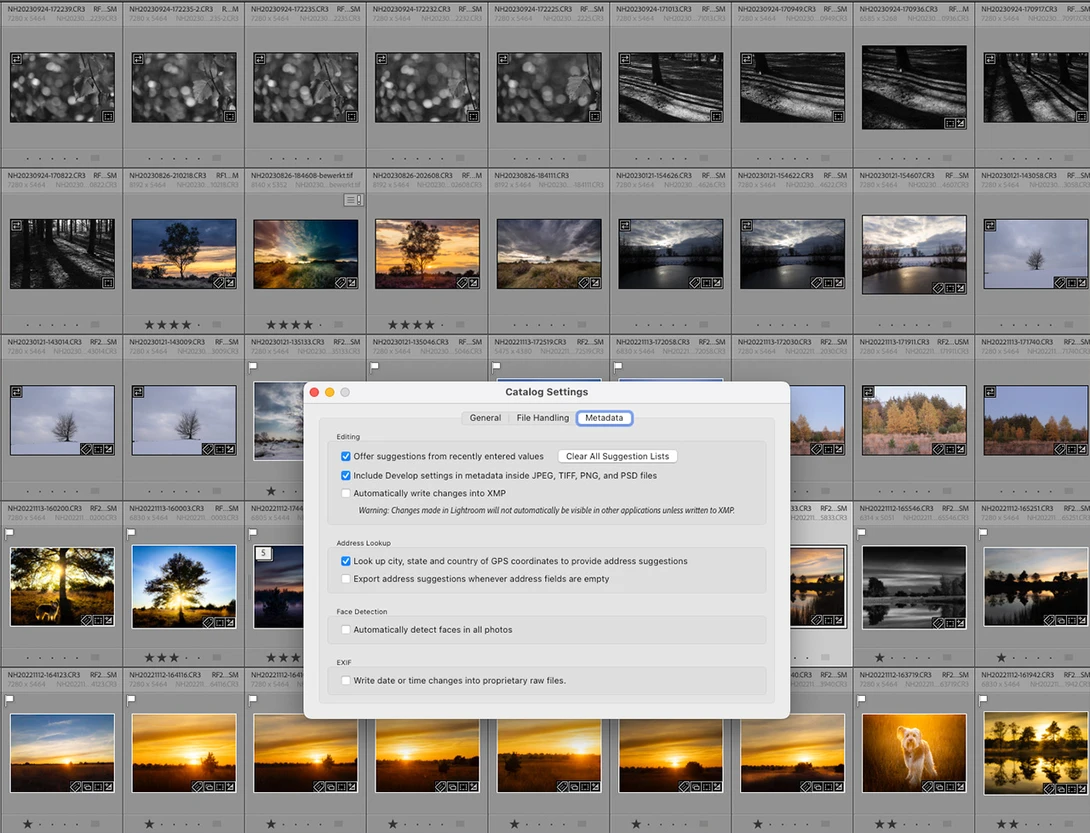 Small XMP files store all the necessary post-processing information. It makes your work a little bit safer.