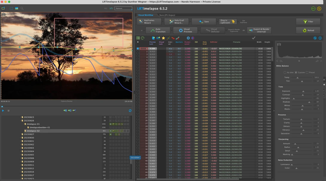 LRTimelapse works as a stand alone program, or you can use it together with Lightroom Classic. The settings are shared between the programs through the XMP files.