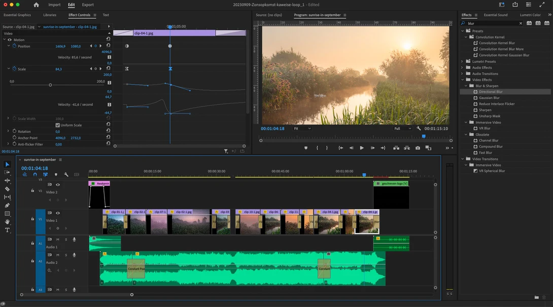 I use Premeire Pro for making a timelapse video, but any program for video editing will do. Choosing a suitable piece of music is perhaps the hardest part. But it's also fun to do.