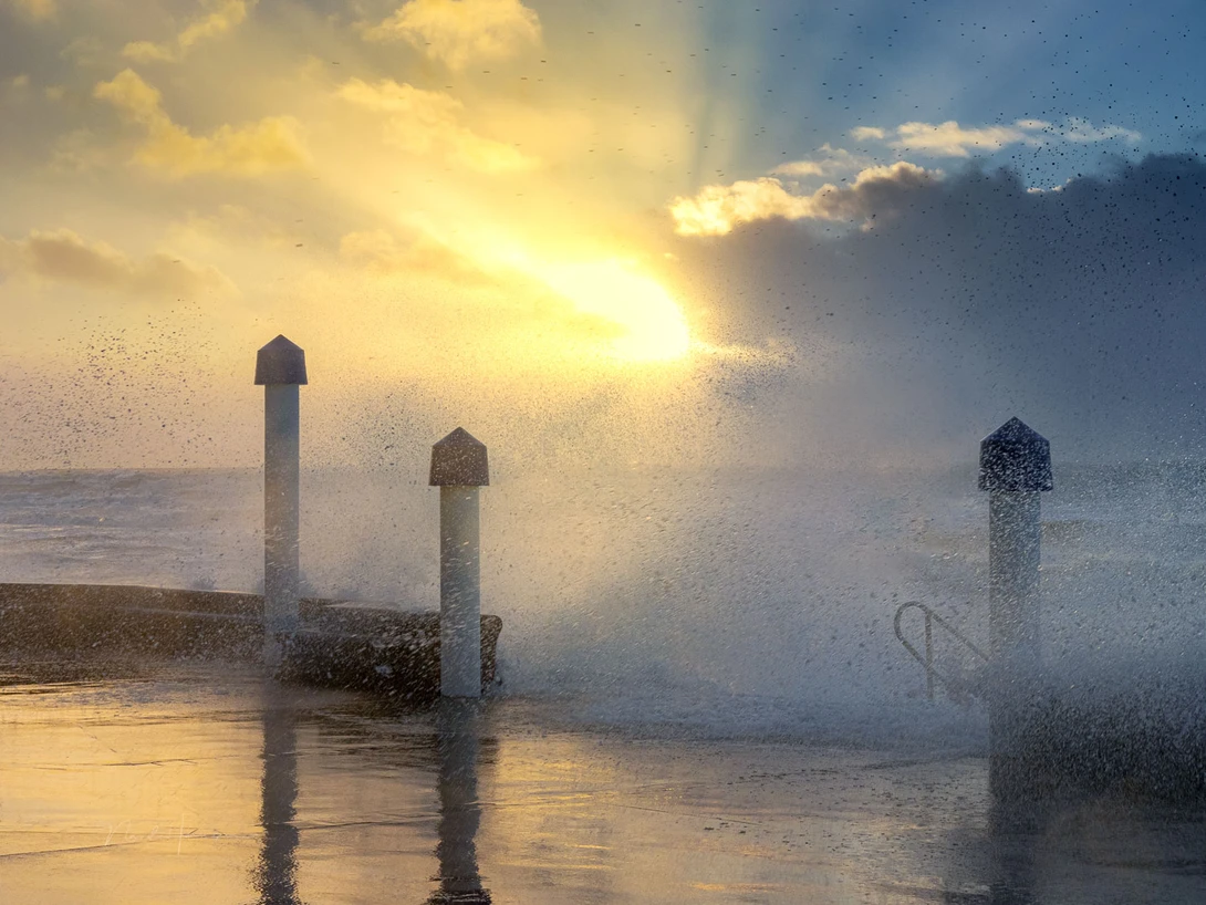 There were four pillars, but I left one out of the composition because it made the image a bit more exciting.