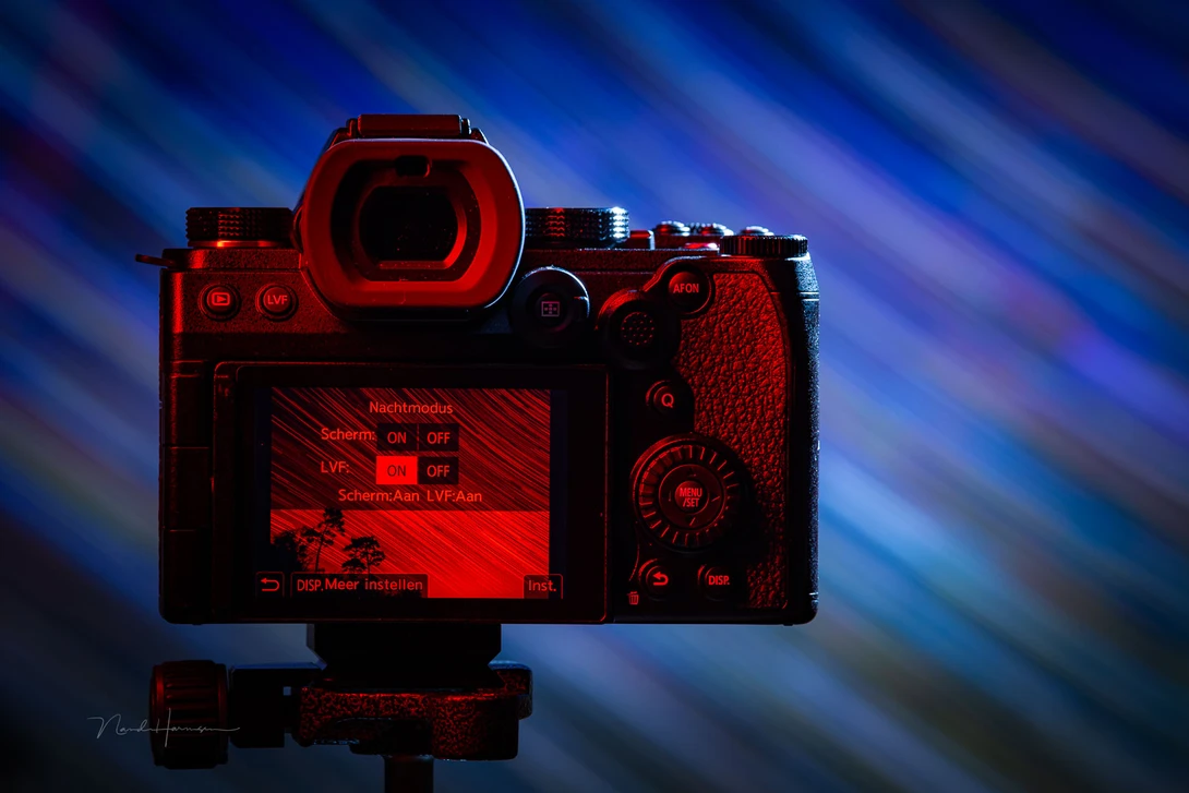 Night vision on the Lumix G9 II. Perfect for night photography in dark environments.