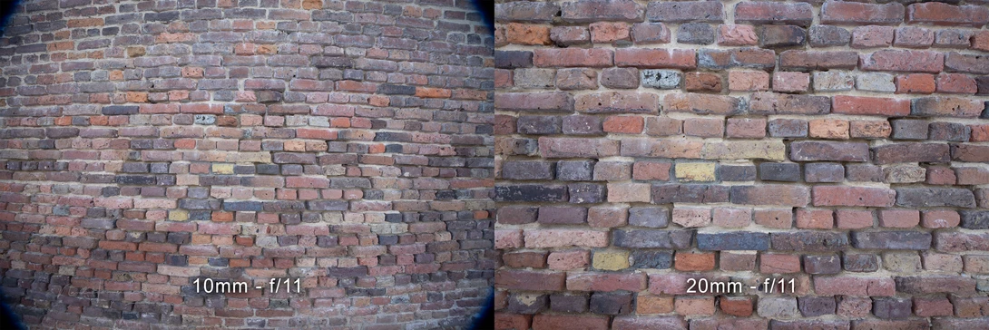 Lens distortion without in-camera lens correction activated. A smaller aperture only &nbsp;improves the vignetting.