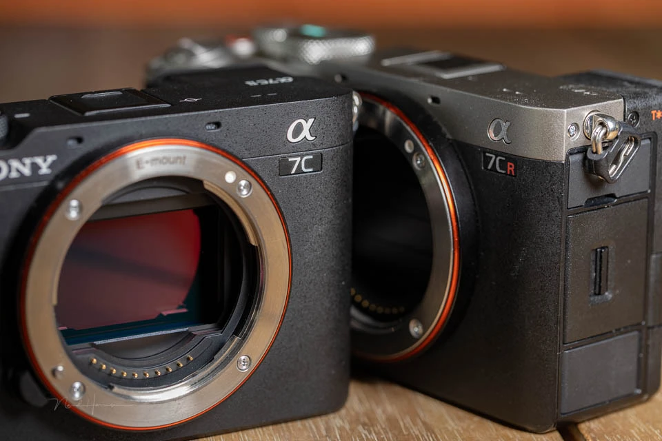 The Sony A7C II and A7C R, two full frame cameras, but in a compact version.
