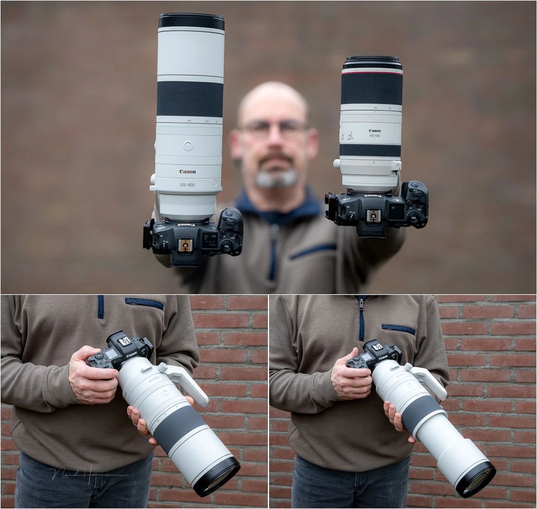The RF 200-800mm f/6.3-9 IS USM is large. But it handles well.