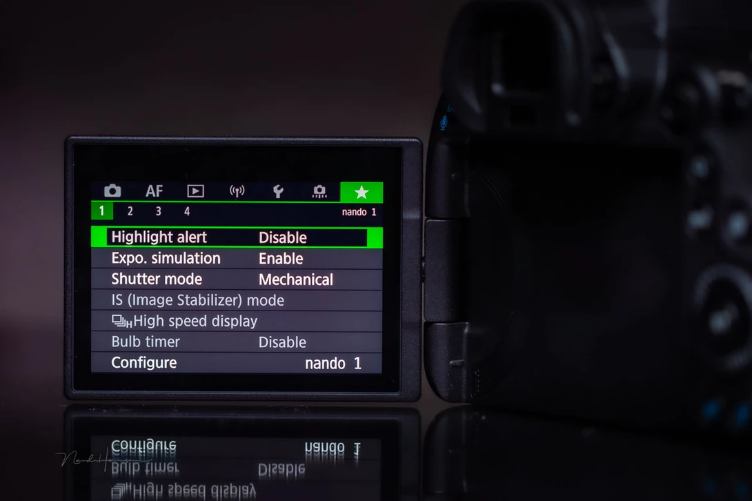 Exposure simulation is not always usable. Place the menu option somewhere easy to access.