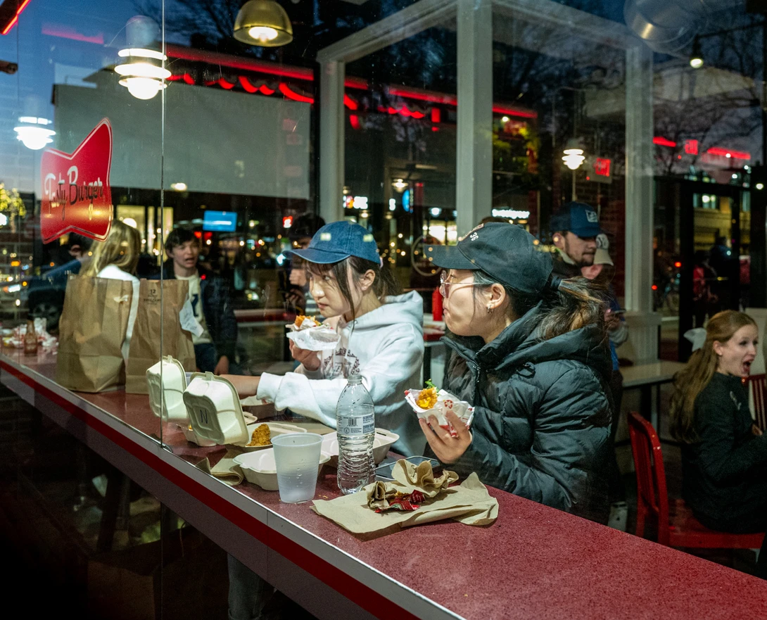burger bar window