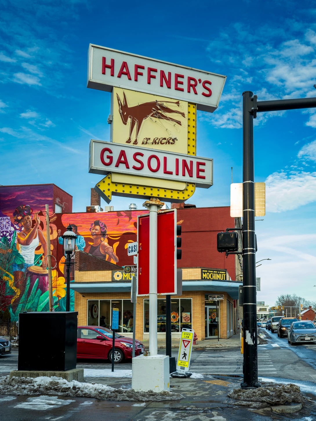 retro gas station