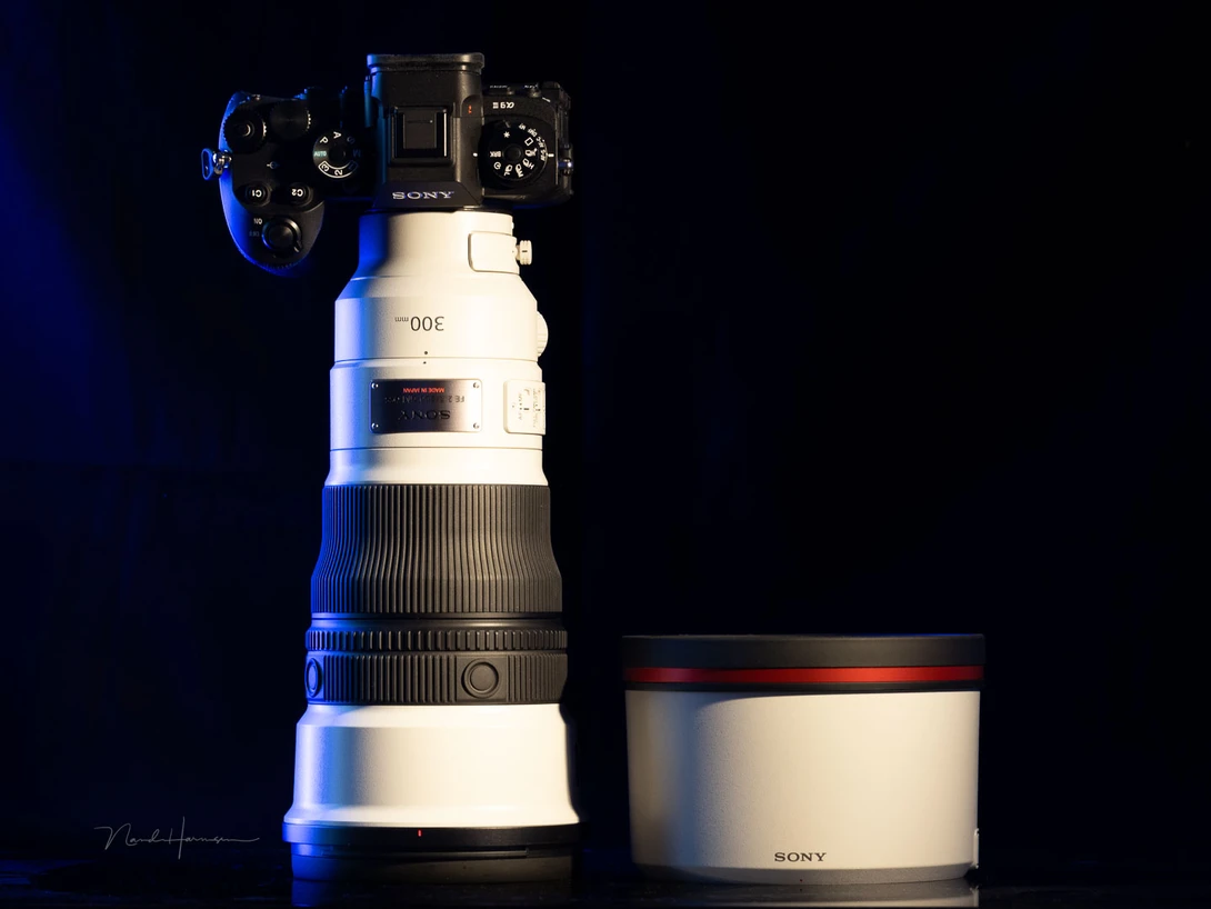 The lens hood is large, as expected. If offers a welcome protection for the large front lens element.