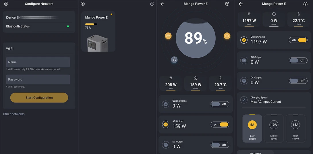 Mango Power App Screens
