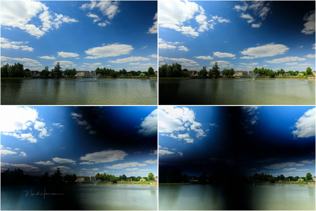 The feared cross hair effect of a variable ND filter. This is an extreme example. Most filters won't allow you to go as far as this example shows.